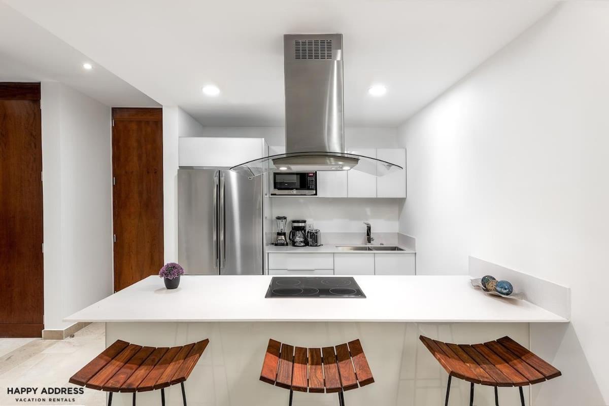 Trendy 1 Bedroom Apartment In Cruz Con Mar Brand New Building Playa del Carmen Eksteriør billede